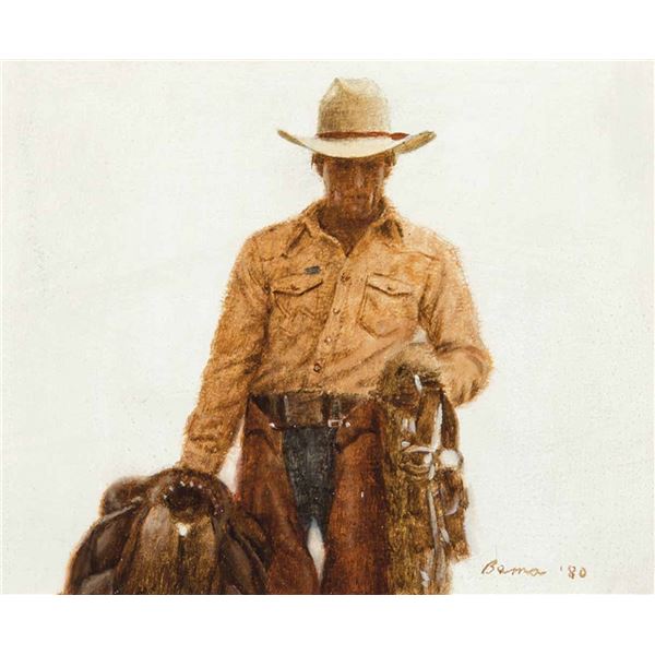 James Bama-Bronc Rider with Saddle