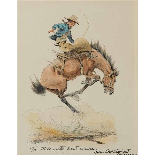 Olaf Wieghorst-Bucking Bronco