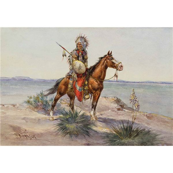 Herman Hansen-The Chief Expecting Friendly Visitors