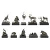 Image 1 : Charles M. Russell-Trigg Silver Series (Complete Set of 10 Sculptures)