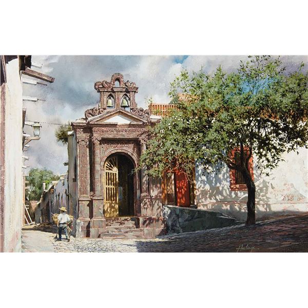 Clark Hulings-Red Door - San Miguel Allende