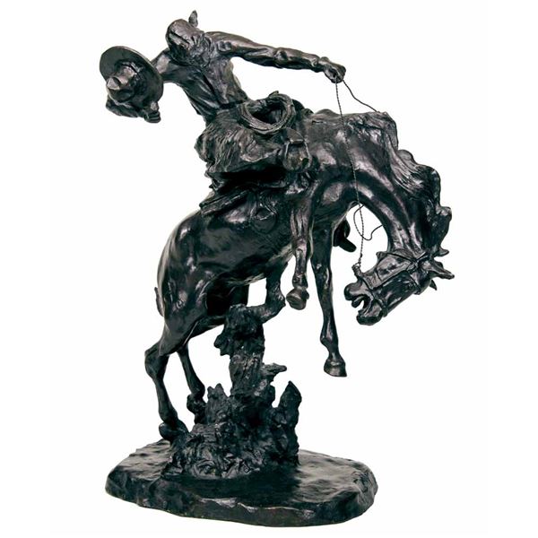 Charles M. Russell-A Bronc Twister