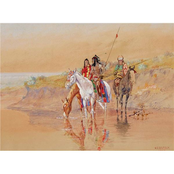 Olaf C. Seltzer-Scouts at Waterhole