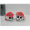 Image 1 : 2 TEENY TYS DALMATIAN FIRE FIGHTERS MARSHALLS