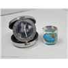 Image 3 : 4 GLOBE ITEMS - GLOBE CLOCK IN CASE, STANDING QUARTZ WATCH ON BASE