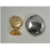 Image 4 : 4 GLOBE ITEMS - GLOBE CLOCK IN CASE, STANDING QUARTZ WATCH ON BASE