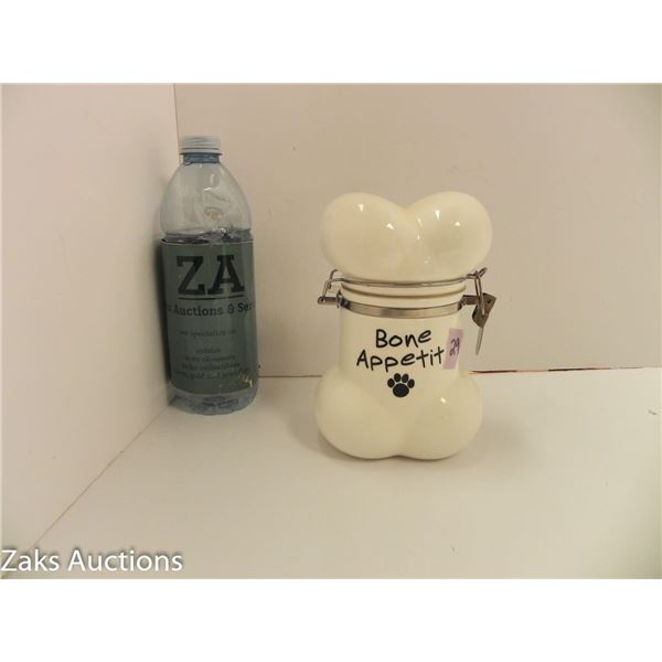 BONE APPETIT SMALL DOG TREAT CANISTER