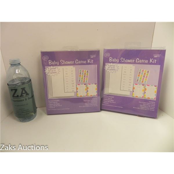 2 BABY SHOWER GAMES KITS 4 GAMES FOR UP TO 20 GUESTS