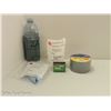 Image 1 : CANADIAN RED CROSS DUST MASKS, 50 HR CANDLE, WOODEN MATCHES AND CLOTH DUCT TAPE