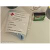Image 2 : CANADIAN RED CROSS DUST MASKS, 50 HR CANDLE, WOODEN MATCHES AND CLOTH DUCT TAPE