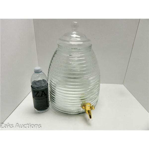 BEE HIVE BEVERAGE DISPENSER GLASS