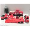 Image 1 : FIRE STATION WITH TRUCKS, LADDER TRUCK, STREET SIGNS, ETC