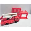 Image 4 : FIRE STATION WITH TRUCKS, LADDER TRUCK, STREET SIGNS, ETC