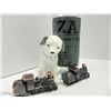 Image 3 : 3 SETS OF SALT & PEPPER SHAKERS - CAST METAL TRAIN ENGINES,