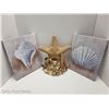 Image 1 : BOX OF STARFISH AND SHELL DECOR