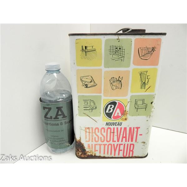 BA MULTI-PURPOSE CLEANING SOLVENT VINTAGE TIN