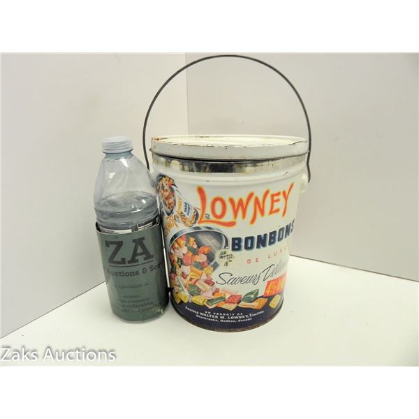 LOWNEY SUPERIOR HARD CANDY VINTAGE TIN SHERBROOKE, QUE