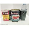 Image 1 : PURITY BRAND PURE STRAWBERRY JAM AND BON AMI CLEANER TINS