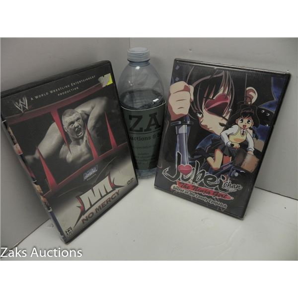 2 DVD'S WWE NO MERCY, JUBEI CHAN SECRET OF THE LOVELY EYEPATCH