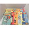 Image 1 : CHARLIE BROWN'S 'CYCLOPEDIA FULL SET BOOKS 1-12, WATER DAMAGE