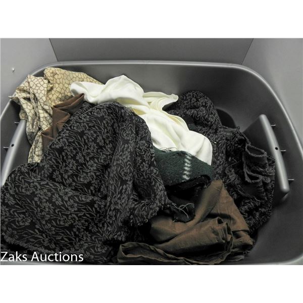 LARGE BIN OF CLOTH FOR SEWING - BIN NOT INCLUDED