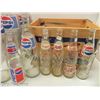 Image 3 : PEPSI COLA BIN WITH 9 VINTAGE PEPSI BOTTLES