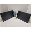 Image 1 : BAG OF 9 BLACK GIFT BOXES WITH GOLD RIBBON