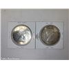 Image 2 : SET OF 2 - 1964 CANADIAN SILVER DOLLAR - CHARLOTTETOWN, QUE