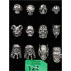 Image 1 : 12 New Men's Assorted Skull Biker Rings 