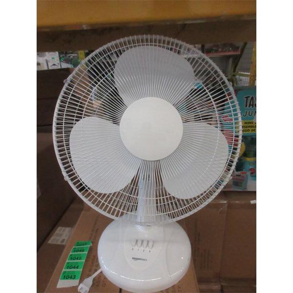 2 New White 16  Oscillating Table Fans - 3 Speeds