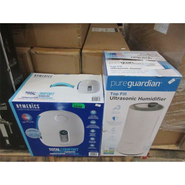 1 pureguardian & 1 Homedics Humidifier