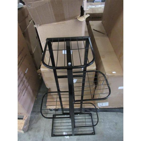 New Black Metal Plant Stand - 10  x 18  x 38  tall