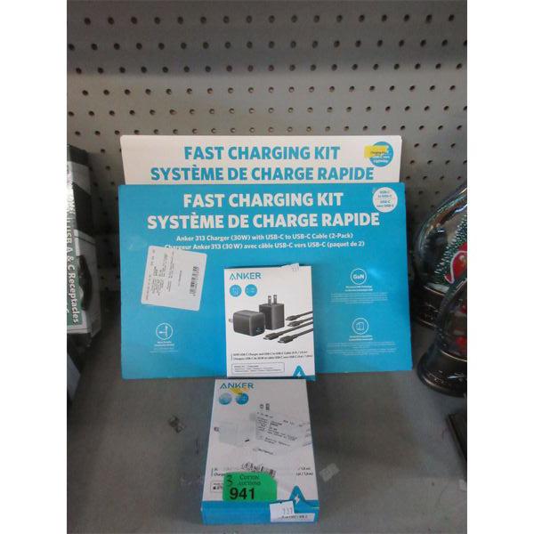 3 Anker Fast Charging Kits