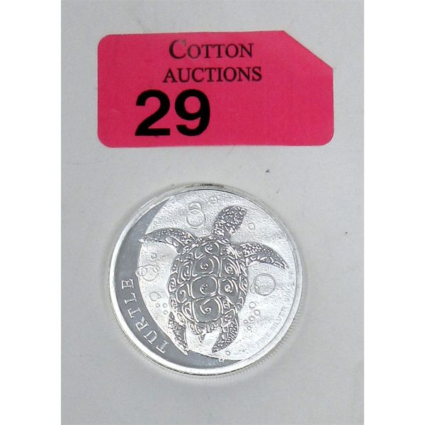 2 Oz .999 Silver 2024 NIUE Turtle Coin