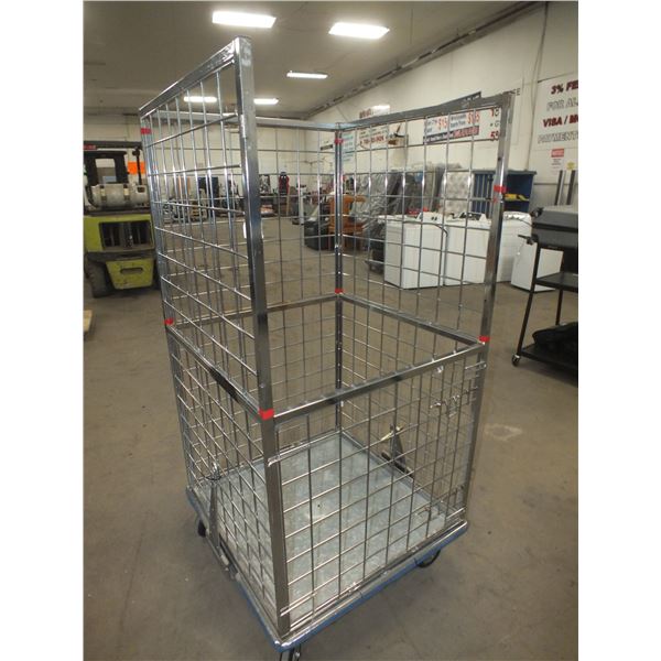 Stainless Steel Storage Cart On Wheels