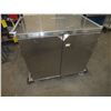 Image 1 : 2 Door Stainless Steel Cabinet On wheels