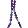 Image 4 : Navajo T & R Singer Amethyst Turquoise Necklace