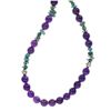 Image 5 : Navajo T & R Singer Amethyst Turquoise Necklace