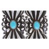 Image 3 : Navajo Ray Begay Jr. Silver & Turquoise Earrings
