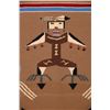 Image 6 : Ca. 1950 Navajo Thunder God Sand Painting Rug RARE