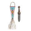 Image 1 : 19th C. Crow Dag w/ Beaded Sheath ex-Forest Fenn