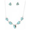 Image 1 : Navajo ARYAZ Sterling Silver Turquoise Jewelry Set