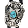 Image 4 : Navajo T & R Singer Sterling Silver Turquoise Bolo