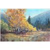 Image 2 : Original Jenny Robinson "Fall Scene" Oil Painting