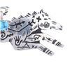 Image 4 : Navajo R. Singer Silver Turquoise Horse Pendant