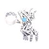 Image 7 : Navajo R. Singer Silver Turquoise Horse Pendant
