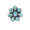 Image 2 : Navajo R. Sam Sterling Silver C.C. Turquoise Ring