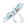 Image 8 : Navajo R. Sam Sterling Silver C.C. Turquoise Ring