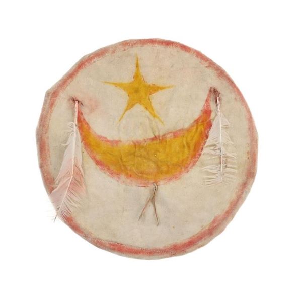 Ca. 1890- Ghost Dance Sioux Painted Dance Shield