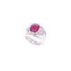 Image 1 : Opulent Burmese Ruby & Diamond Platinum Ring